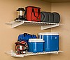 Two Huge Hyloft 24" Deep X 48" Wide Wire Grid Wall-Mount Shelves