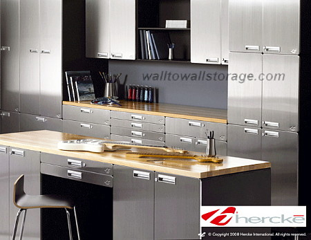 we sell hercke cabinets - stainless steel & powder coated metal