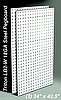 Two 24" x 42.5" Triton LocBoard™ 18ga Steel Square Hole Pegboard Panels